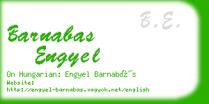 barnabas engyel business card